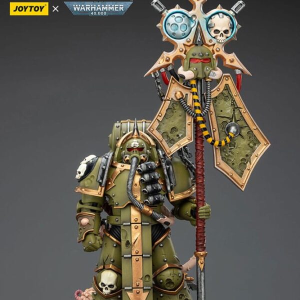 Warhammer 40,000 Action Figure Death Guard Plague Marine Icon bearer with Boltgun and Plague knife 12 cm