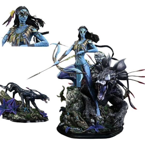 Avatar (Film) Real Elite Masterline Series Statue 1/4 Neytiri & Thanator Deluxe Bonus Version 75 cm