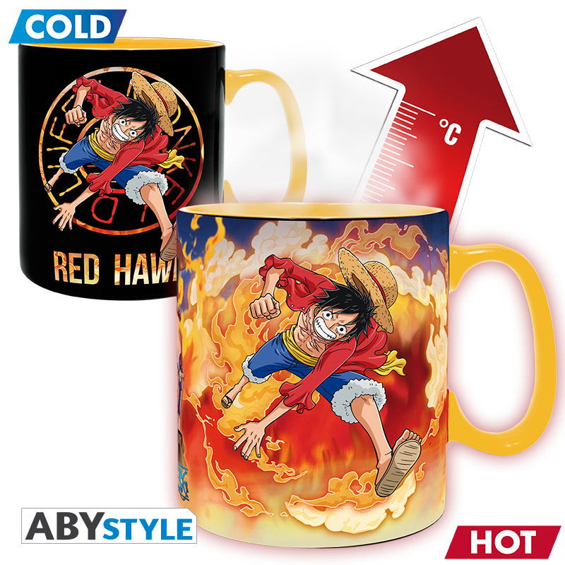 ABYMUG908 ONE PIECE - Mug Heat Change - 460 ml - Luffy & Sabo LOOK ABYMUGA445* - immagine 1