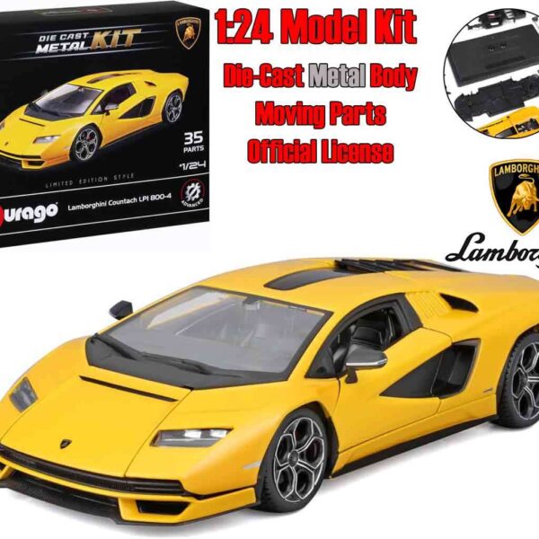 Bburago Metal Model Kit Lamborghini countach - model kit 1:24
