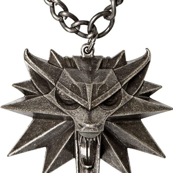 The Witcher medaglione Wolf School replica in metallo 5cm