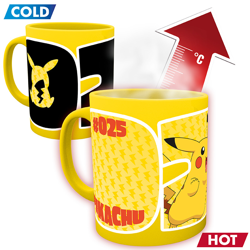 MGH0145 POKEMON - Mug Heat Change - 320 ml - Pikachu 25 - immagine 1