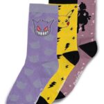 Pokémon Socks 3-Pack Crew 39-42