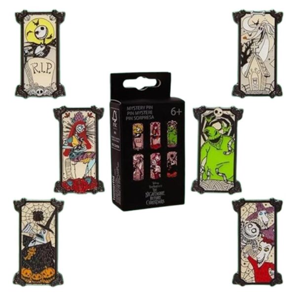 Nightmare before Christmas by Loungefly Enamel Pins Blind Box Portrait Style Display (12)