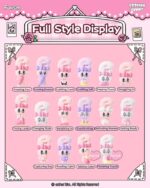 Esther Bunny Blind Box Mini Figures Little Vlog Bunny Face Series 6 cm Display (6) - immagine 2