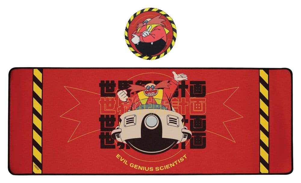x_fntk-seg-son08 Sonic - The Hedgehog Desk Pad & Coaster Set Dr. Eggman - immagine 1