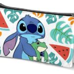 Lilo & Stitch Triple Pencil case Frog Multicolour