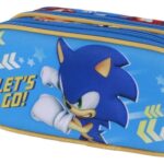 Sonic - The Hedgehog 3D Double Pencil case SEGA Go Blue