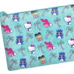 Sanrio Soleil Toiletry Bag Hello Kitty Palms Turquoise