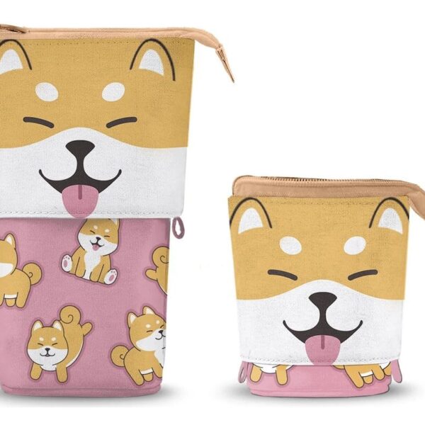 Oh My Pop! Cute Pencil case Shiba Pink