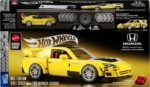 Hot Wheels Speed Series Mattel Brick Shop Building Set 1/32 '07 Honda S2000 - immagine 4