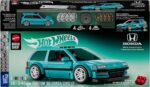 Hot Wheels Speed Series Mattel Brick Shop Building Set 1/32 Custom ’90 Honda Civic EF - immagine 4