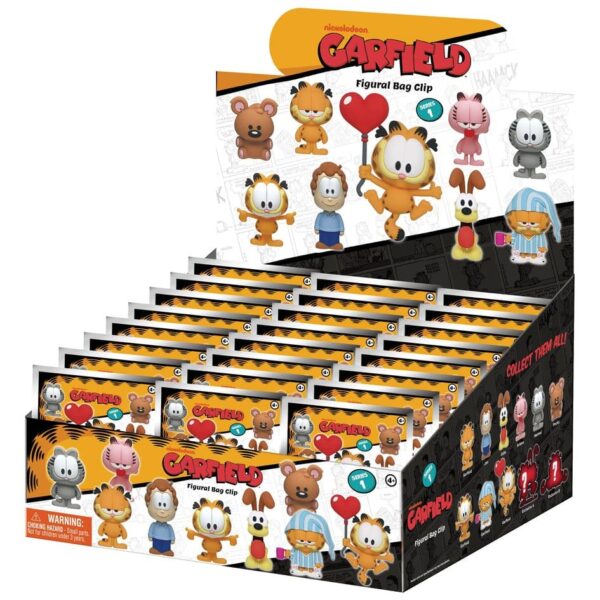 Garfield 3D Foam Bag Clips Serie 1 Display (24)