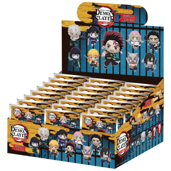 Demon Slayer 3D Foam Bag Clips Infinity Castle Serie 1 Display (24)