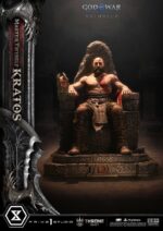 Throne Legacy God of War Series Statue 1/3 Ragnarok Master Thyself Kratos  67 cm - immagine 3