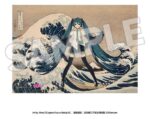 Katsushika Hokusai x Hatsune Miku Acrylic Panel Thirty-six Views of Mount Fuji The Great Wave off Kanagawa 30 cm - immagine 2