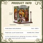 Miniature House Model Kit Gallery Bookstore 20 x 16 cm - immagine 4
