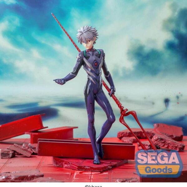 Evangelion - Thrice Upon a Time Luminasta PVC Statue Kaworu Nagisa x Spear of Longinus 21 cm