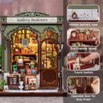 Miniature House Model Kit Gallery Bookstore 20 x 16 cm - immagine 5