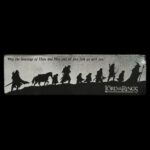 Lord of the Rings Leather Bookmark Fellowship Silhouette