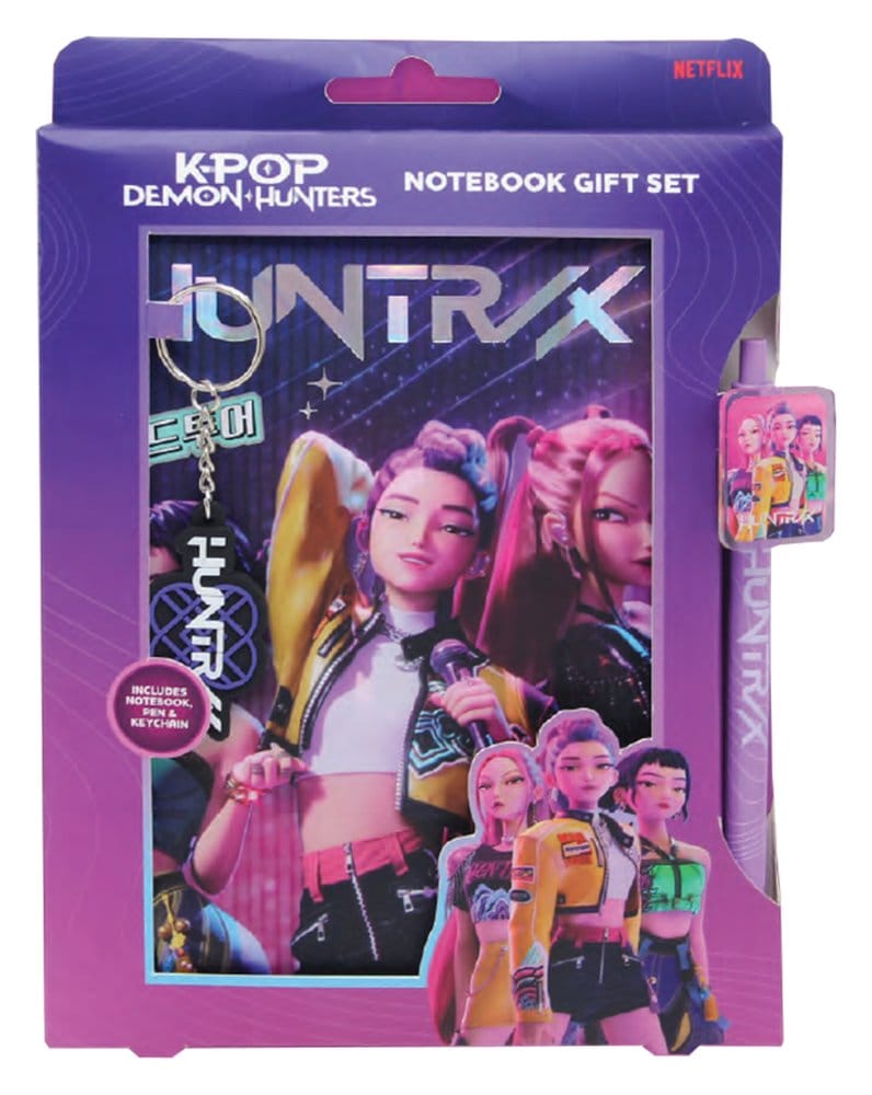x_bsskd722045 KPop Demon Hunters Notebook Gift Set Huntr/x - immagine 1