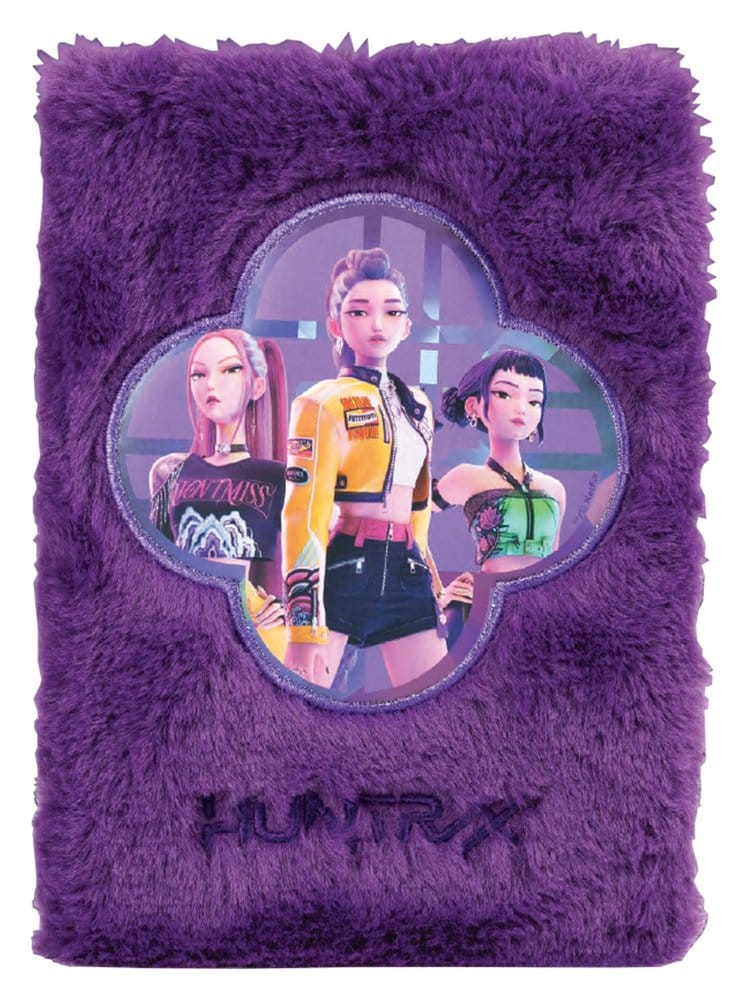 x_bsskd722519 KPop Demon Hunters A5 Notebook Huntr/x Plush - immagine 1