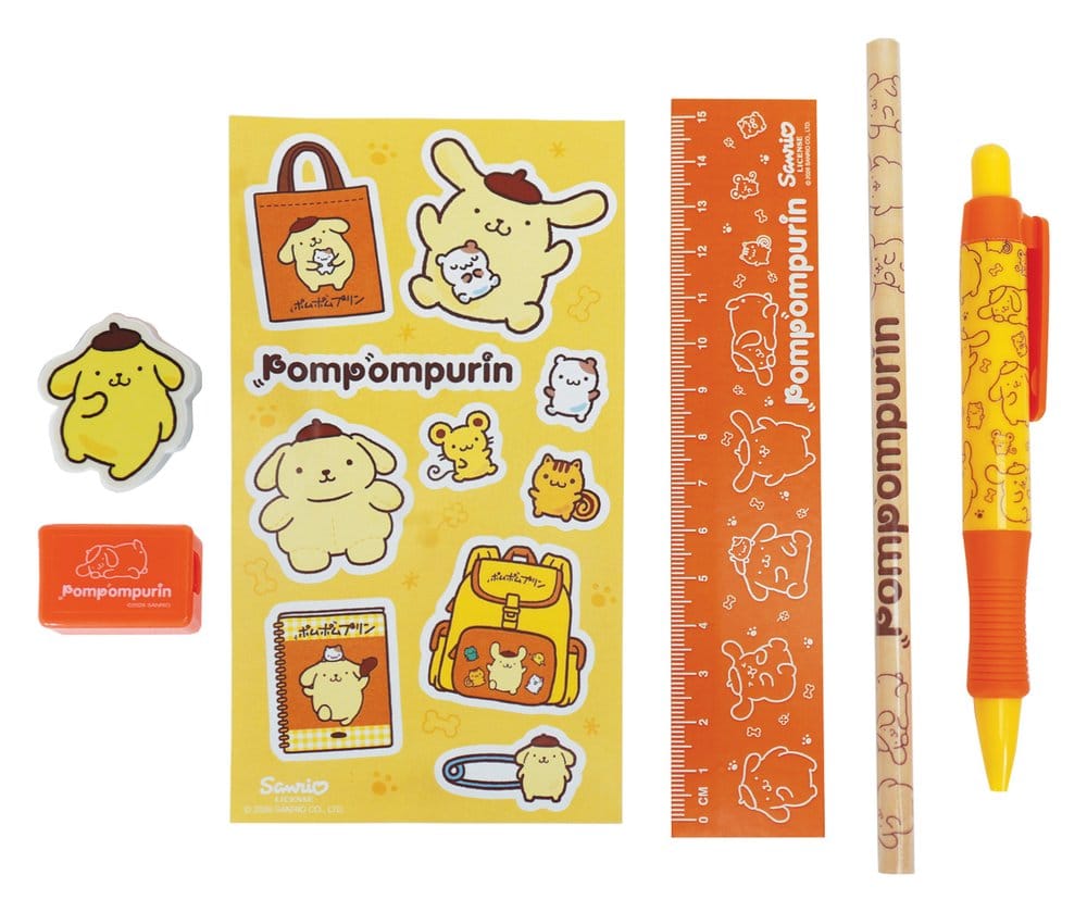 x_bsspo710158 Sanrio Stationery Set 6-Pack Pompompurin - immagine 1