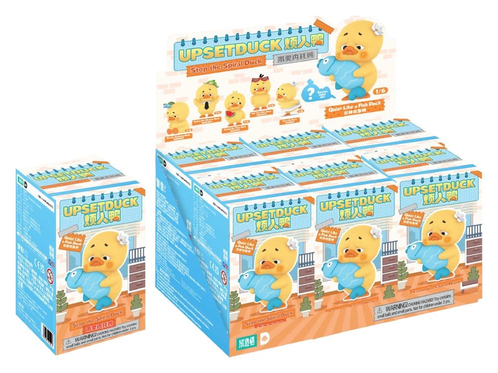 x_comarc40094 Upset Duck: Stop the Spiral Duck Blind Box figure 10 cm Display (6) - immagine 1