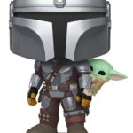 Star Wars: The Mandalorian and Grogu POP! Vinyl Bobblehead Figure The Mandalorian with Grogu 9 cm