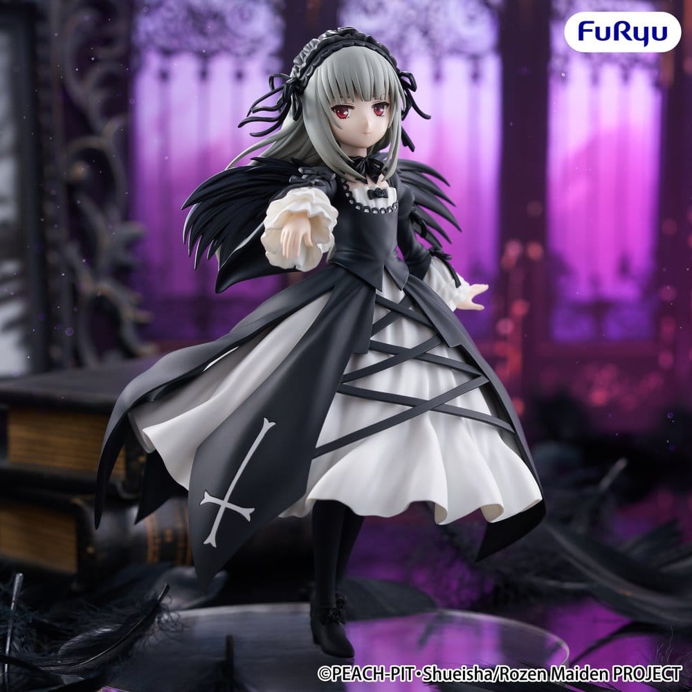 x_fryu51301 Rozen Maiden Trio-Try-iT PVC Statue Suigintou 18 cm - immagine 1