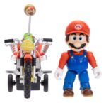 The Super Mario Galaxy Movie Action Figure with Pull Back Motorcycle Mario 6 cm - immagine 3