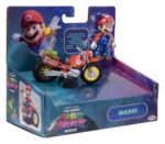 The Super Mario Galaxy Movie Action Figure with Pull Back Motorcycle Mario 6 cm - immagine 5
