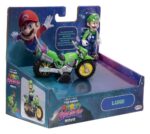 The Super Mario Galaxy Movie Action Figure with Pull Back Motorcycle Luigi 6 cm - immagine 2