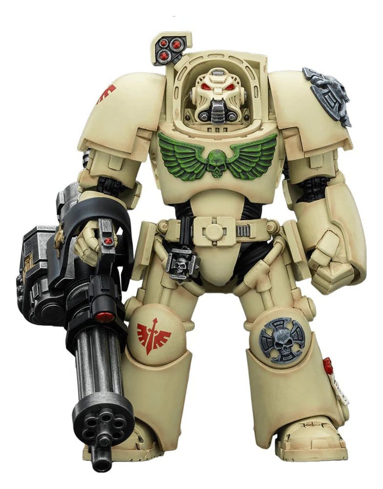 x_jt03141 Warhammer 40,000 Action Figure Dark Angels Deathwing Terminator 3 with Power Fist and Assault Cannon 14 cm - immagine 1