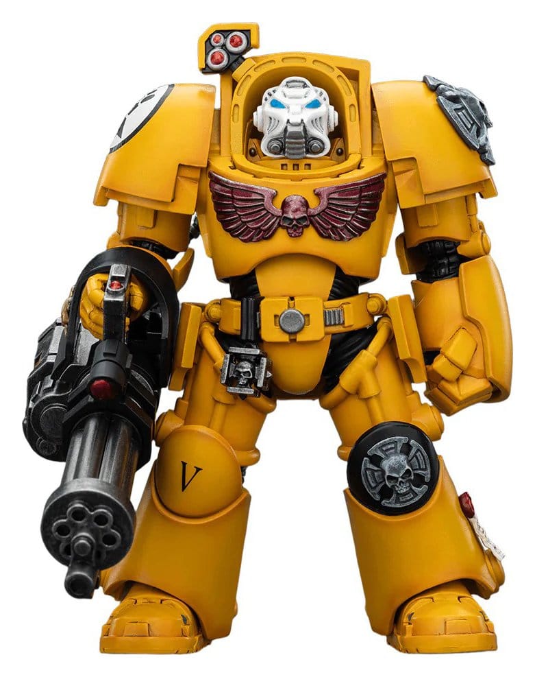 x_jt03172 Warhammer 40,000 Action Figure Imperial Fists Terminator 3 with Power Fist and Assault Cannon 14 cm - immagine 1