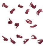 Megalomaria Unlimited Universe Model Kit Accessory Set Ex Hand Unit Male Type A Red Ver.