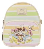 Disney by Loungefly Crossbody Bag Mickey and Friends Rainbow Stribes