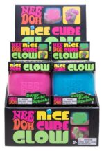 NeeDoh Squeeze Ball Nice Cube Glow (Glow in the Dark) 5 cm Display (12) - immagine 2