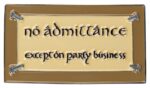 Lord of the Rings Magnet No Admittance (Enamel) 7 cm