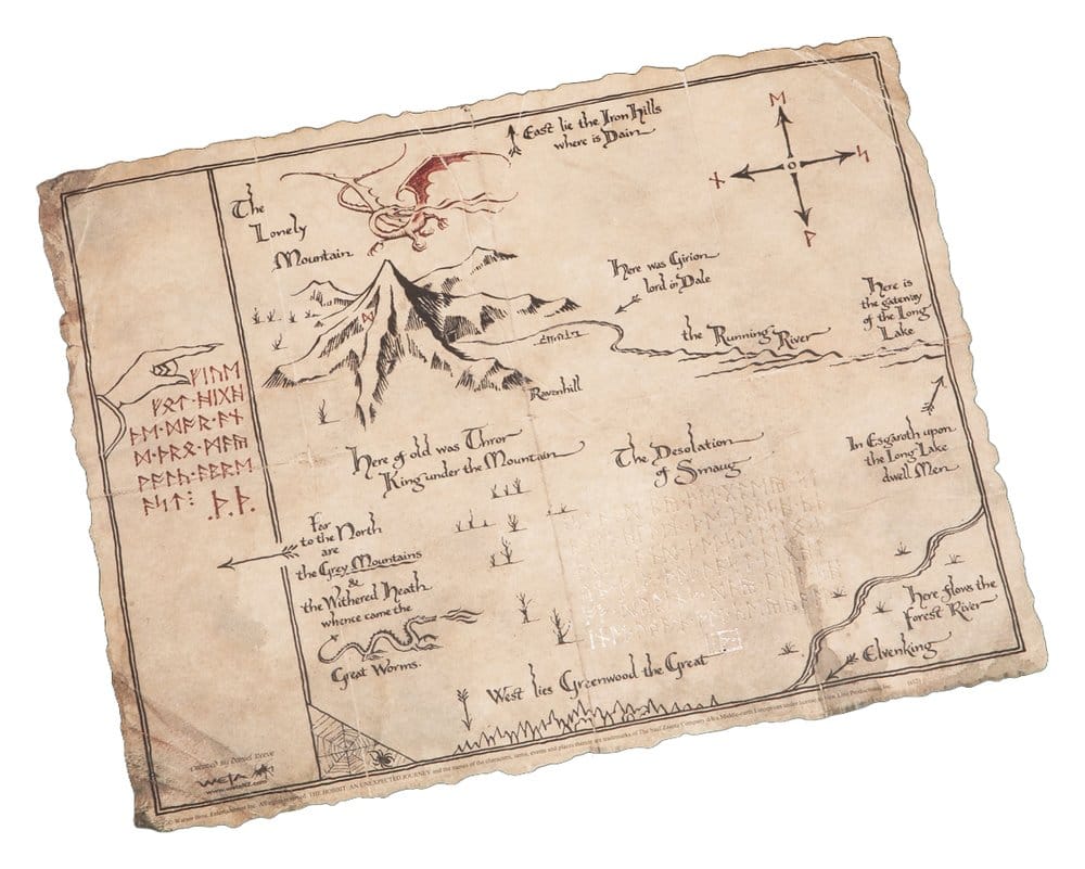 x_weta872801131 The Hobbit Art Print Thorin's Map 40 x 30 cm - immagine 1