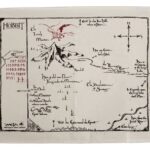 The Hobbit Tea Towel Thorins Map 72 cm