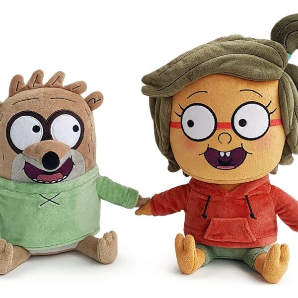 Regular Show Plush Figures 2-Pack Valentine´s Rigby & Eileen 22 cm