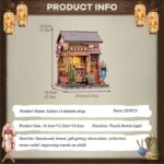 Miniature House Model Kit Sakura O Kimono Shop 19 x 14 cm - immagine 6