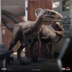JURASSIC PARK RAPTORS AT THE KITCHEN DOOR 1/10 STATUE - immagine 4