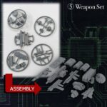 Kikou Sensen 1/100th Scale Plastic Model Kit Wave 1 (1 set of 6 pcs) 6 cm - immagine 6