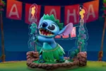 DISNEY LILO & STITCH HULA DANCE STITCH SUPER FIGURE COLLECTION 1/10 PVC STATUE - immagine 7