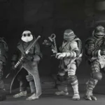 UM X TMNT TURTLES BLACK & WHITE 4PACK AF