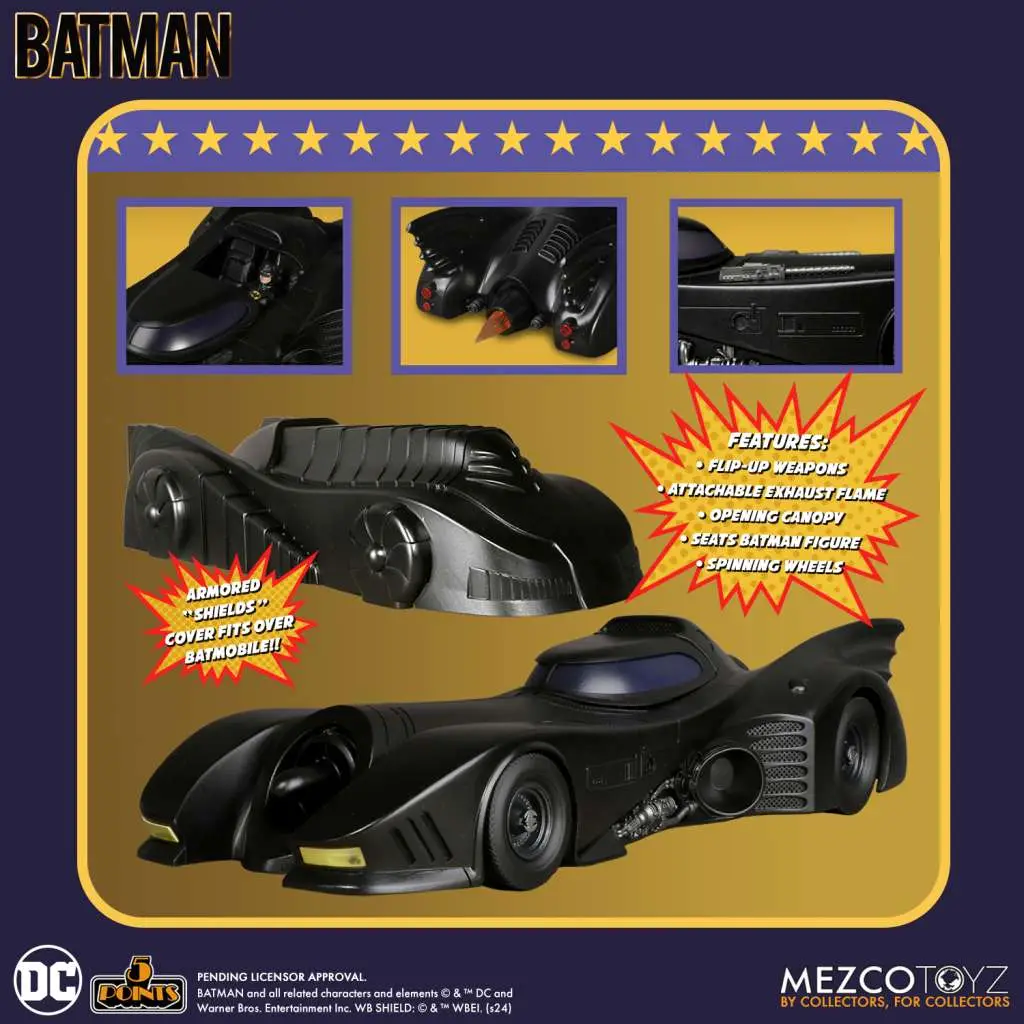 102387__1442985728 5 POINTS 1989 BATMAN BATMOBILE - immagine 1