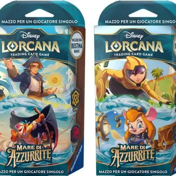 LORCANA - MARE DI AZZURRITE  - STARTER DECK DISPLAY (8 DECKS) - ITALIANO