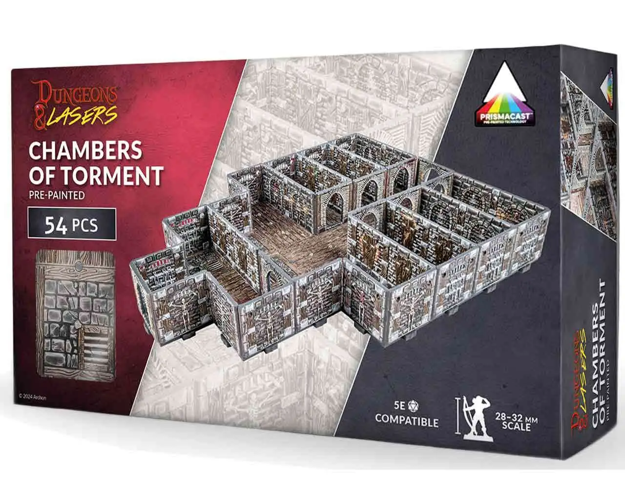 103202__797471360 DUNGEONS & LASERS: CHAMBERS OF TORMENT - PRISMACAST PRE-PAINTED TERRAINS - immagine 1